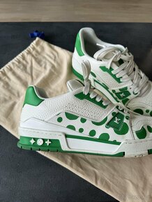 Louis Vuitton Yayoi Kusama Green White boty velikost 42 - 3