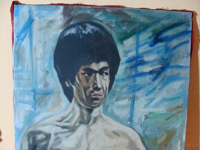 Plátno Bruce Lee - autor R. Dička 1996 - 3