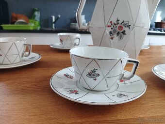 KUBISTICKÁ PORCELÁNOVÁ ČAJOVÁ SOUPRAVA CCP JM PORT DE LA CZE - 3