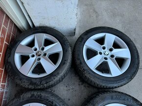 Alu 16" 5x112, škoda Ilias ,O3 , Zimní 80% TOP - 3