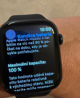 Apple Watch Series 9 45mm Midnight,top stav,záruka. - 3