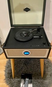 Nový retro stereo gramofon. Lze poslat - 3