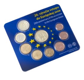 Sada oěžných mincí 2024Vstup ČR a SR do Evropské unie stand - 3