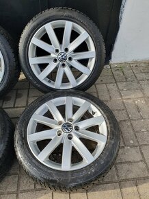 Alu kola vw 5x112 r17 7j et54 zimni pneu 205/50/17 - 3