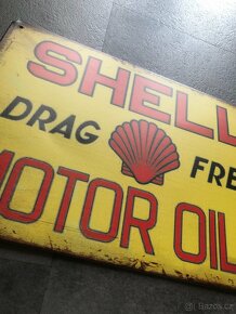 Kovová cedule Shell motor oils - 3