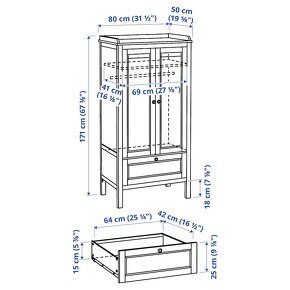 Šatní skříň Sundvik Ikea - 3