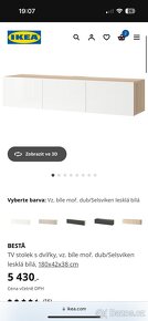 Stolek pod TV Besta IKEA - 3