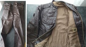 kožená uniforma moto veterán bunda kalhoty policie VB SNB - 3