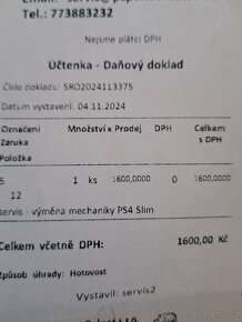 Ps4 500gb nová mechanika, vyčištěno, přepastováno - 3