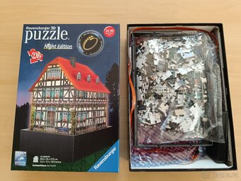 3D puzzle chaloupka, night edition, Ravensburger - 3