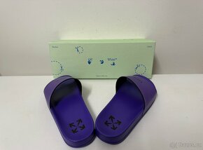 Off-White Off Stamp Slide Violet Black - 3