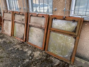 okna dřevěná - použitá - 11 kusů - 3