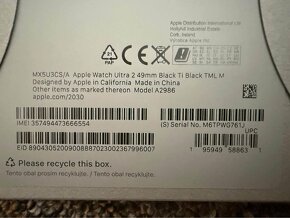 Apple Watch Ultra 2 Black. 2 roky zaruka T-Mobile - 3