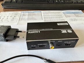 Zvukový extraktor převodník ATMOS  ARC/eARC s HDMI 4K - 3