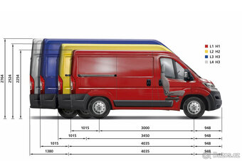 Ducato Boxer Jumper zadní stropnice L2H2 - 3