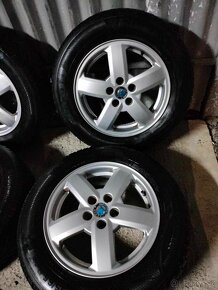 4ks alu disky orig. Škoda 5x100 R15 zimné pneu 6mm - 3