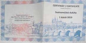 Svatoanežský dukát emise 2019 proof - 3