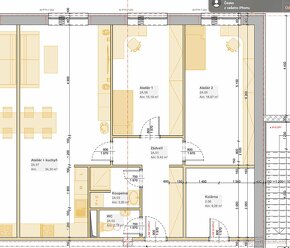 Pronájem nového bytu 3+kk, 84 m2, Smiřice - ul. Cukrovarská. - 3