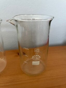 Retro laboratorní sklo, kádinky, Simax 150 a 250 ml - 3