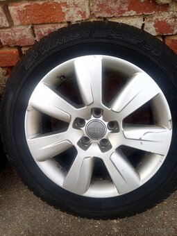 Alu original Audi 17" 5x112 pneu na vymenu - 3