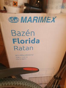 Prodám bazén Marimex Florida Ratan 3,66x1,22 m - 3
