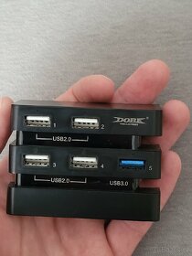 Herní klávesnice a myš HyperX, Dobe USB hub - 3