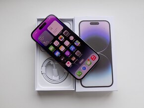 APPLE iPhone 14 Pro 256GB Deep Purple - ZÁRUKA - TOP STAV - 3