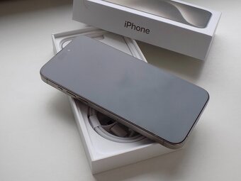 APPLE iPhone 15 Pro MAX 256GB Přírodní Titan-ZÁRUKA-TOP STAV - 3