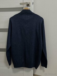 Mikina svetr zip panská Ralph Lauren XL modrá - 3