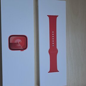 apple watch 9 45mm red all red sport band - 3