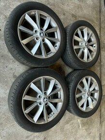 ALU KOLA ŠKODA 5x112 R17 disky originál + pneu 225/50/17 - 3