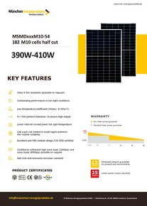 Fotovoltaický panel  München MSMD410M10-54 410 W - 3