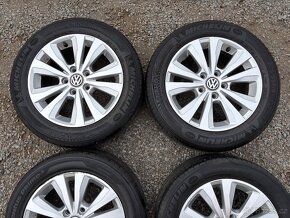 Alu original letni kola VW 5x112 6,5J ET46 205/55 R16 - 3