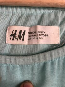 Mintové společenské šaty H&M - 3