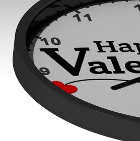 Hodiny Happy Valentines Day - 3