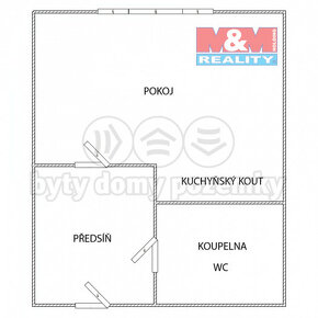 Prodej bytu 1+kk, 20 m², Cheb, ul. Šeříková - 3