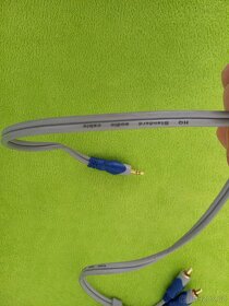 Kabel HQ jack 3,5/2x RCA - délka 0,75m - 3