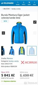 NOVÁ ŠPIČKOVÁ IZOLAČNÍ BUNDA MONTURA EIGER PC 6500,- - 3