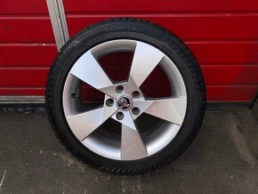 Original ALU kola Škoda DEMON 17" 7J ET49 + zimní 225/45/R17 - 3