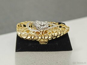 Dámský zlatý prsten Versace - 3