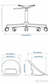 Otočná židle z IKEA - 3
