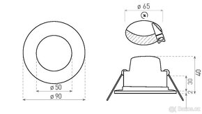 LED bodovky Greenlux GXLL024 5W matný chrom - 3