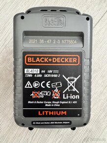 Black+Decker - prodám nabíječku + 2x baterii - 3