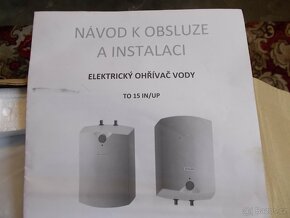 Boiler tlakový 15l 2kW, Dražice, nový včetně pojistného vent - 3