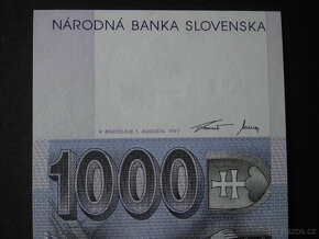 Slovenské bankovky 1993 - 2008  " 1000 Sk " - 3