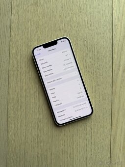 APPLE IPHONE 13 128GB - BÍLÝ,KRÁSNÝ STAV,BATERIE 95% - 3