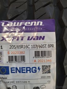 2x NOVÉ letní pneu Laufenn X Fit Van - 205/65 R16C 107/105 T - 3