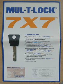 MULTLOCK 7X7 cylindrická vložka - 3