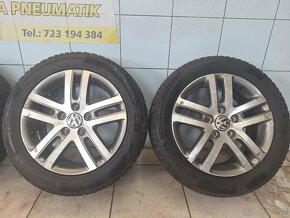 Alu kola R16 5x112 VW + zimní pneu 205/55/16 Continental - 3