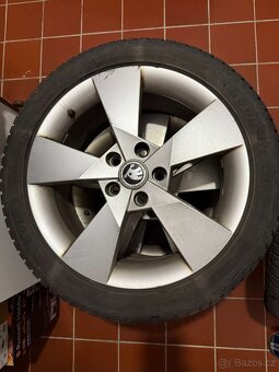 ALU kola Škoda DENOM R17 5x112 ET49 + ZIMNÍ PNEU 225/45 R17 - 3